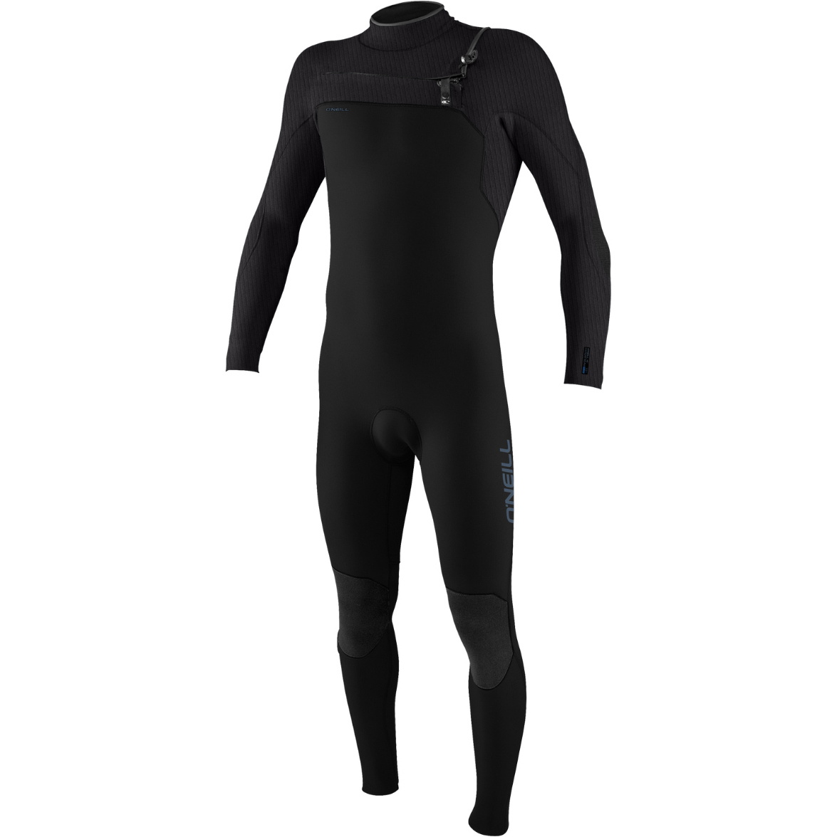 2026 O'Neill Junior Hyperfreak 4/3+mm Chest Zip Wetsuit 5351 - Black / Temp Steel